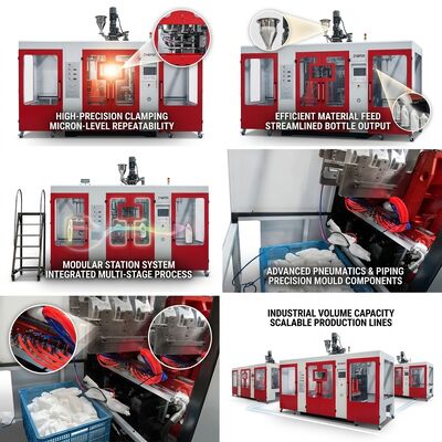 Double Layer View Strip Extrusion Blow Molding Machine MP100FD