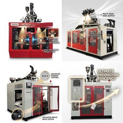 80FD Precision 4-Cavity PE Extrusion Blow Molding Machine