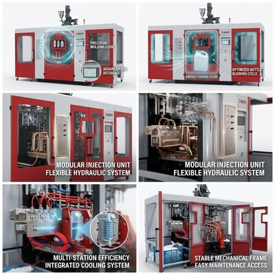 Heavy Duty 200kN Extrusion Blow Molding Machine 100mm MP100FD