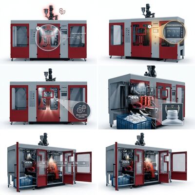 Energy-Saving 120kW Extrusion Blow Molding Machine 100mm MP100FD