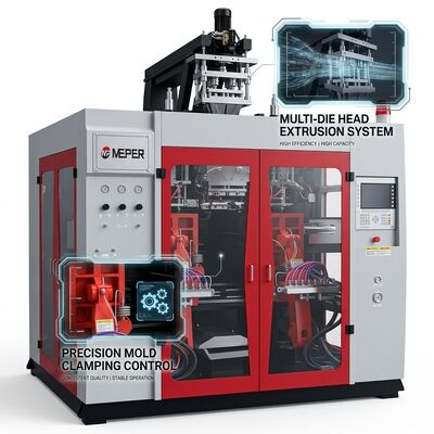 Precision 120kN Clamping PE Blow Molding Machine 80FDE-4S(100)